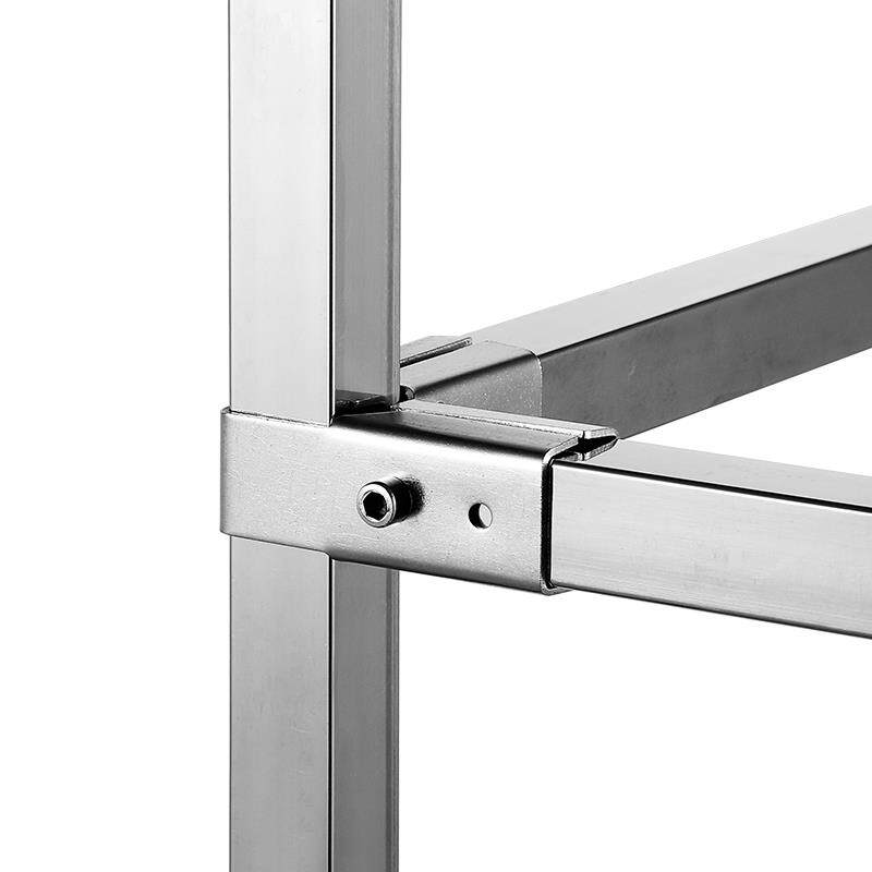 不锈钢25方管连接件30花架晾衣架加厚二通三通接头置物架配件20mm