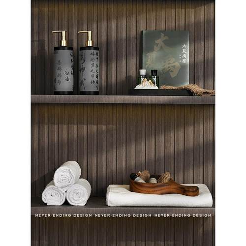 现代新中国风样板房阳台柜软装浴室香薰毛巾浴室柜套装装饰