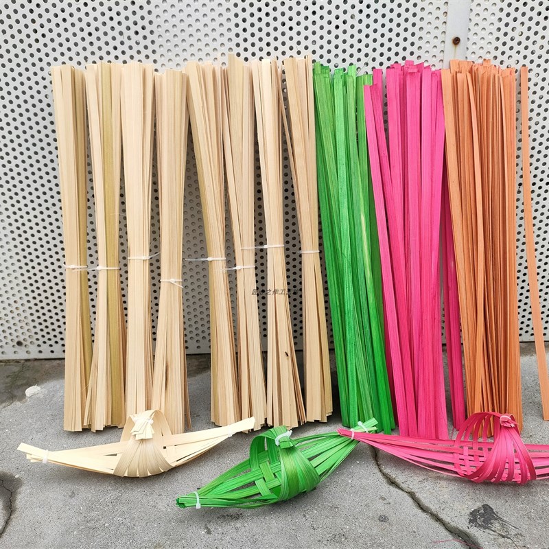 竹篾篇无节竹条学生手工竹条DIY材料风筝模型竹蔑编织丝薄竹蔑条