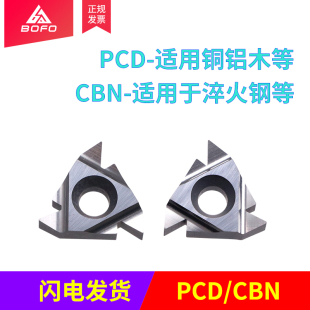 N60 22ER N55 PCD 宝石镜面 金刚石大螺距螺纹刀片 CBN 外牙刀粒