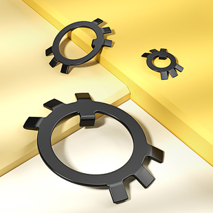 止退垫圈GB858圆螺母用止动垫圈六爪防松垫片王八挡圈M10M12200