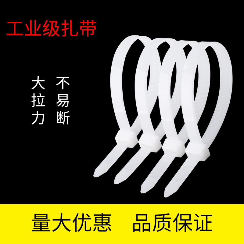 304不锈钢扎带 尼龙扎带 固定塑料捆扎带线束扎线