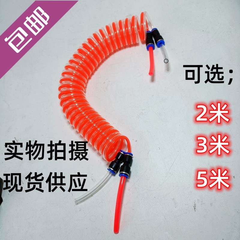 2升便携式焊炬氧气管链接管 弹簧快插气管 燃氧气管PU管2L焊枪管图片