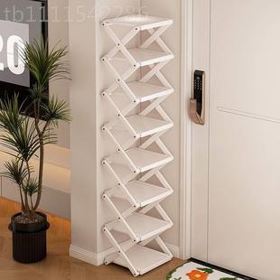 简易门鞋 多层入户收纳架 架叠免折安一拉就LY 114用家用门口小窄装