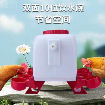 养鸡用13276自动饮器小鸡鸽自动喂水喝水碗养壶殖水鸡鸭鹅喂水器