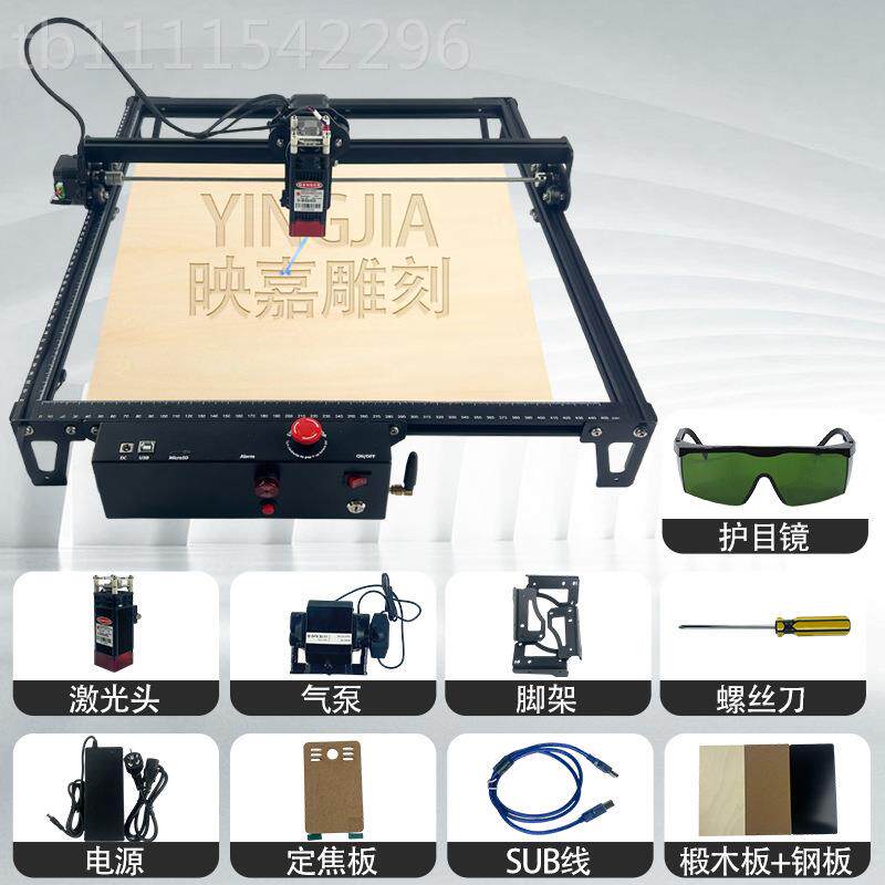 树激光雕刻MBO机小型全自动桌面切机y刻字割机不锈钢叶di激光打标