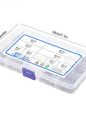 42RVY0PCS 40p cs不锈304黑色0沉钢头自攻套装十字平头自攻钉螺丝