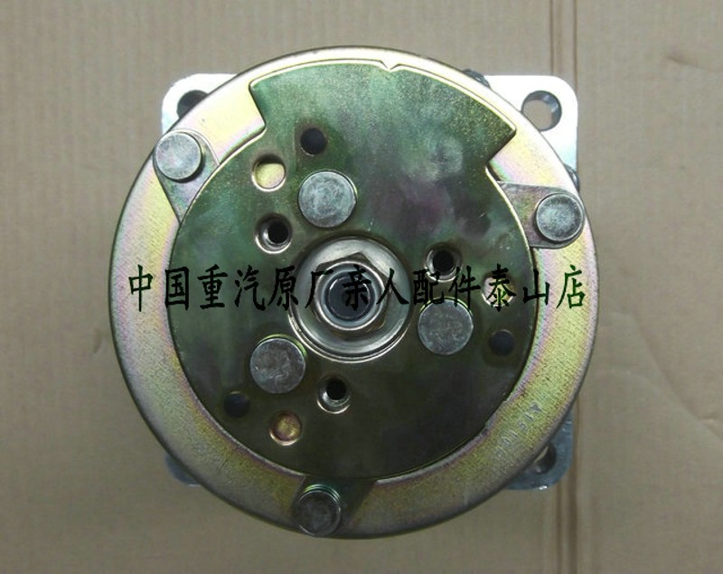 适用于重汽豪沃空调制冷压缩机豪沃压缩机空调泵三电贝洱6PK原厂