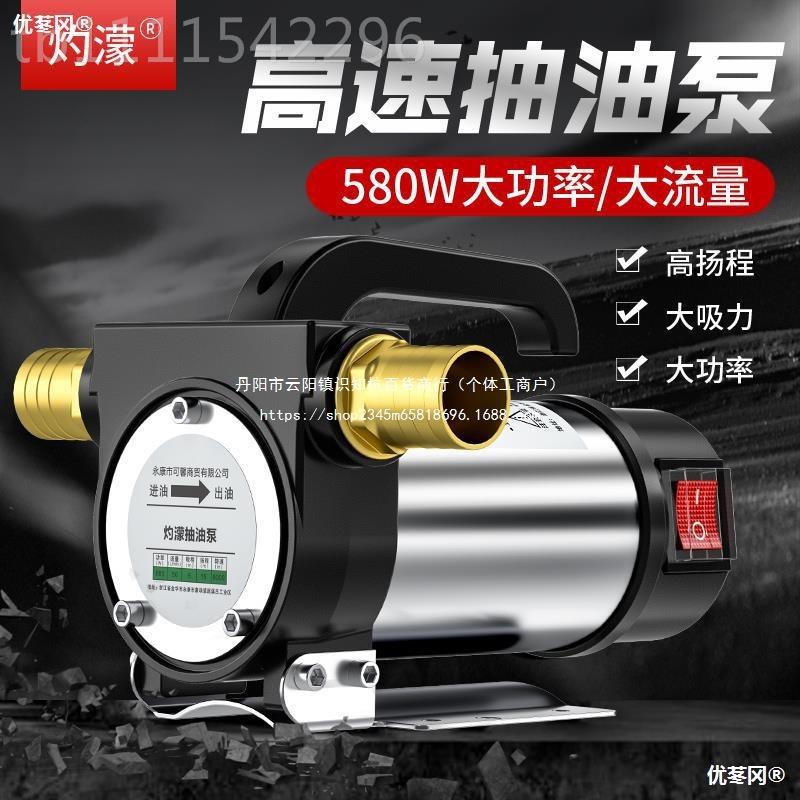 濛正2反2转电动抽油泵EOM1V4V220V伏自吸泵直流柴油泵加油机抽直