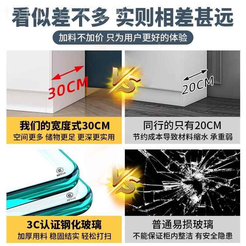 UBW化妆品展示柜层品展玻示带锁璃门货架产品陈礼列柜美架容院柜