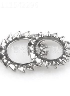 外锯齿垫圈 304锈锁垫圈 防松垫圈300PC不S套装 防滑XDE紧钢菊花