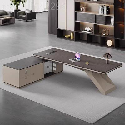轻奢老板桌办公桌大班办事公室经理桌老板桌总OFY-LBZ-裁领台董长