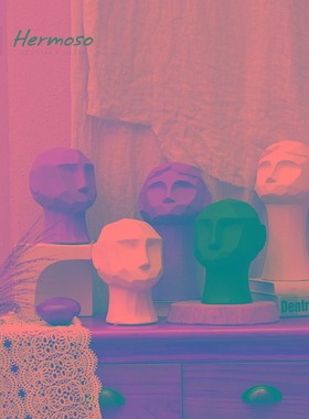 卡迪娅家居人物雕塑陶瓷客厅家居饰品桌面创意乔迁新居样板间