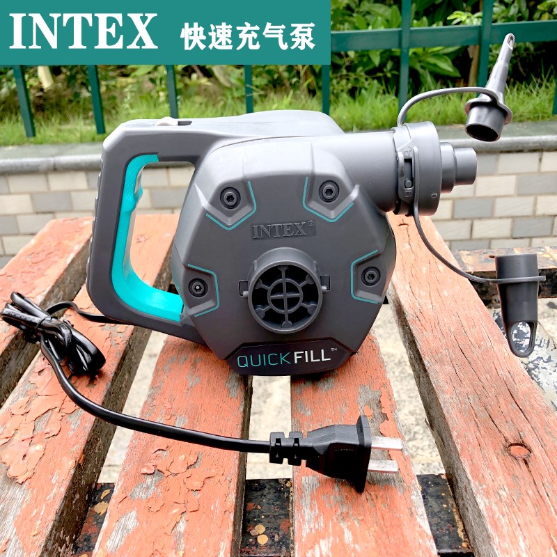 INTEX充气床游泳池大气口家用快速电动泵打气筒儿童水池抽气