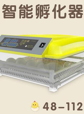 48-112枚小型鸽子孵化机小鸡孵蛋器鸡蛋孵化器家禽养殖孵化设备