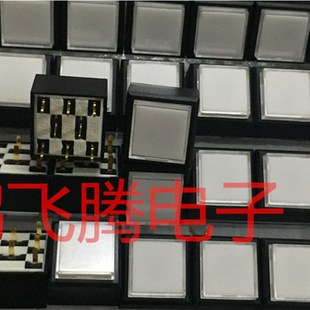 绿灯发光LED 原装 15带灯复位按键按钮 方形轻触开关15 8脚 HIGHLY