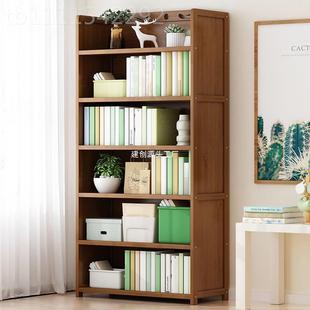 简易童书架家用多功能置架落31649儿多层地实物木书柜学生收纳架