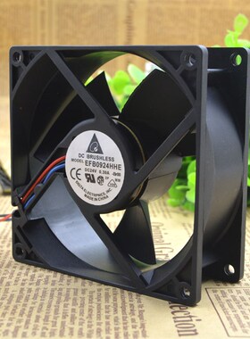 原装 Delta/台达 EFB0924HHE 9038 24v 0.30A 9CM 变频器散热风扇