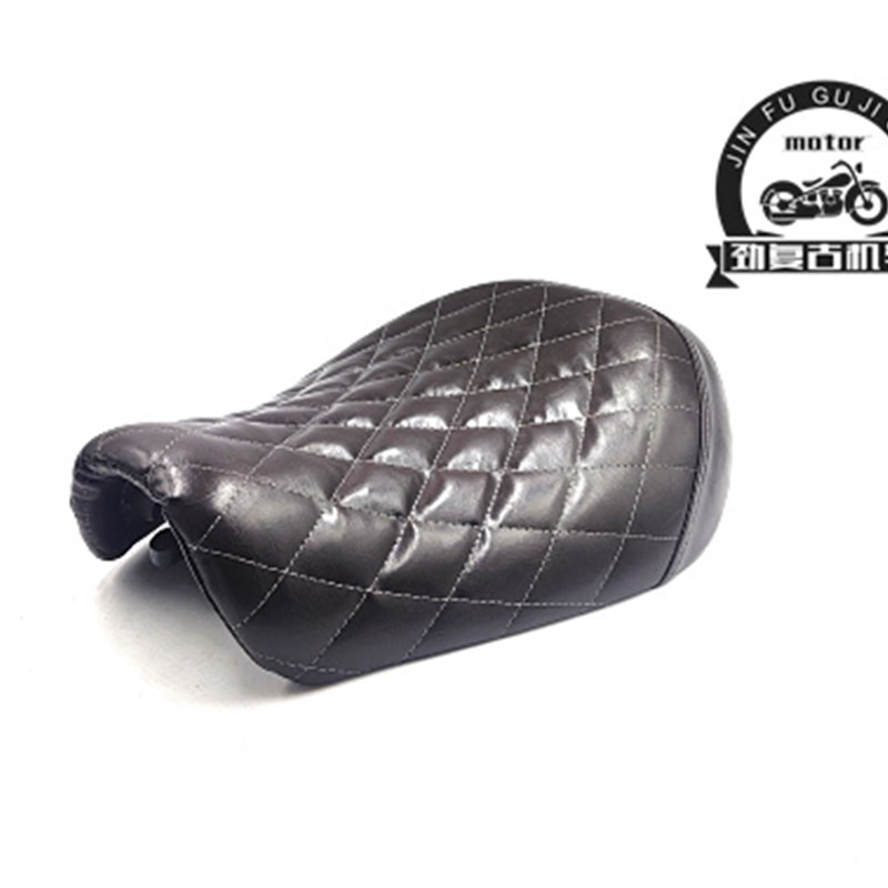 适用于赛科龙RA2复古座垫 宗申250机车改装菱形坐垫 单人鞍座座椅