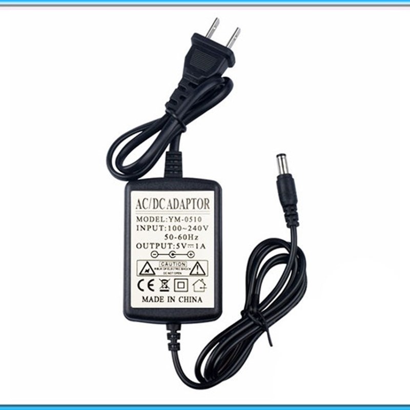 全新5V1A电源适配器直流稳压 220V转5V电子变压器DC5.5*2.1插头
