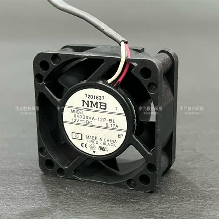原装NMB 04020VA-12P-BL 4020 12V 0.17A 4cm厘米双滚珠散热风扇