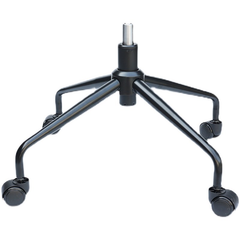 酒店家具黑色四星脚铁脚底座支架底盘电脑椅办公休闲转椅子配件