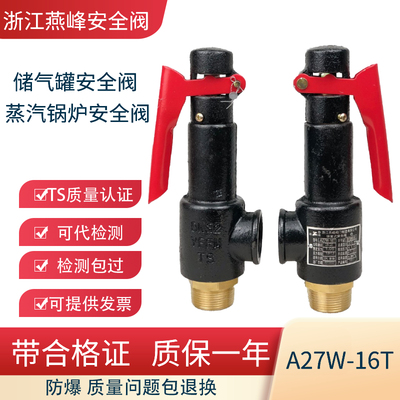 储气罐安全阀弹簧式安全阀燕峰a27w-16t防爆蒸汽锅炉安全阀泄压阀