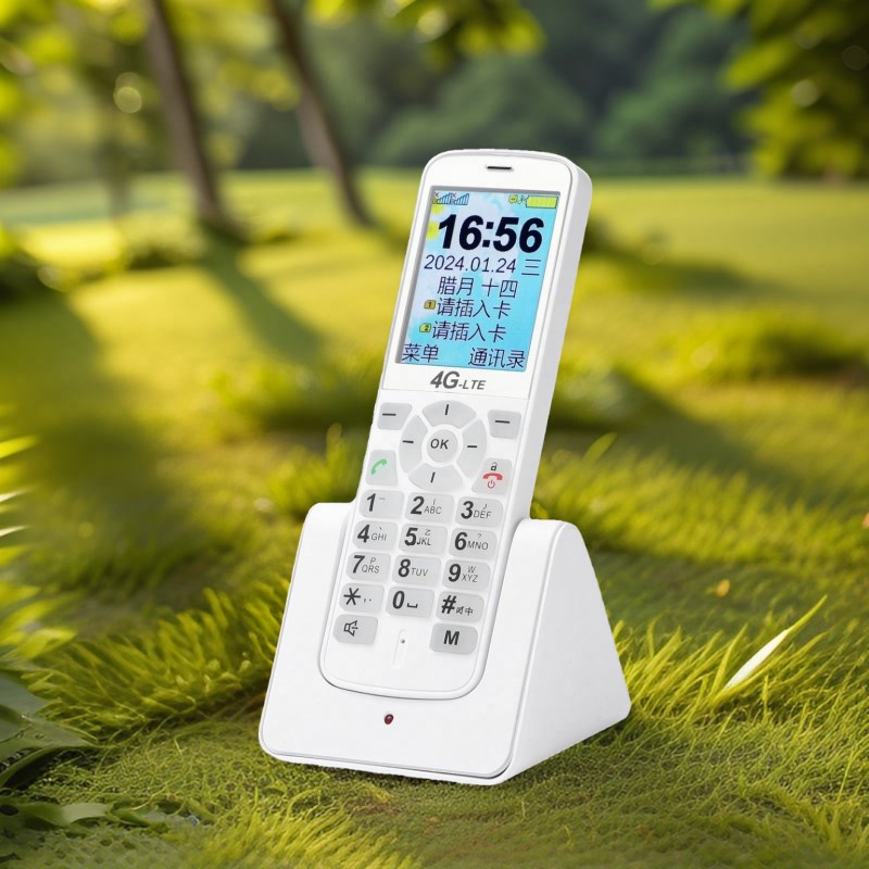 全网通4G网络自动录音插卡电话机4G高清通话volte电话座机商务