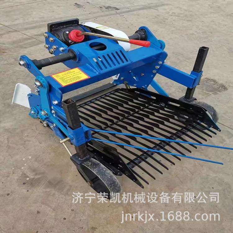 手扶拖拉机后置收大蒜机晃筛链条收花生大蒜机器12马力手扶拖拉机