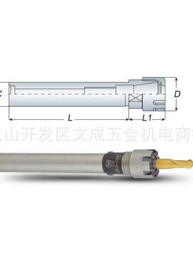 直柄弹性筒夹本体-M型C5/8'' 3/4'' 1'' ER11/16/20-2.00''