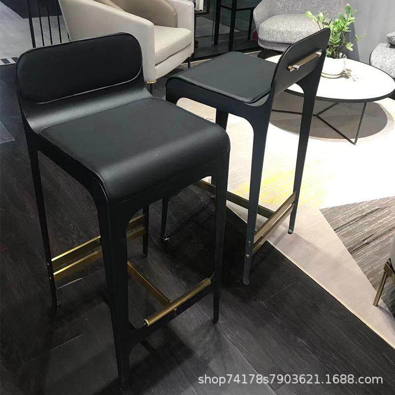 工业风设计师现代简约经济型金属吧椅酒吧椅咖啡厅吧台铁艺椅子