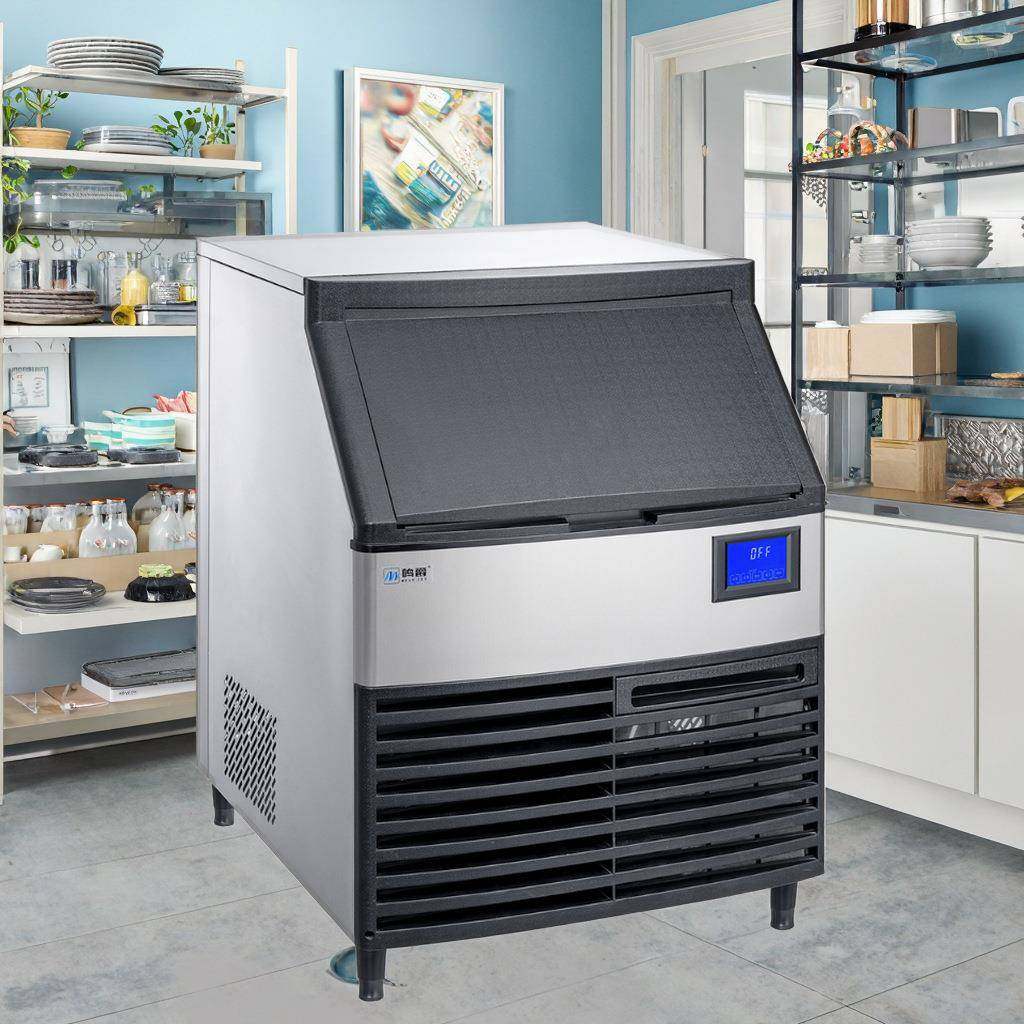 方冰机大容量奶茶店ktv酒吧全自动冰块机小型商用制冰机方冰机