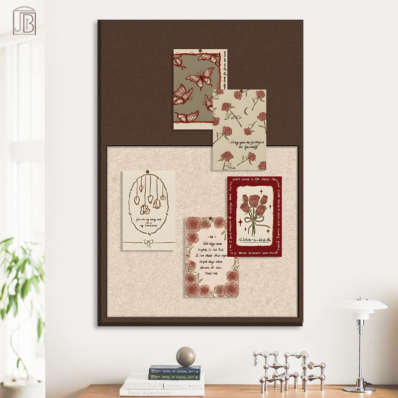 毛毡板墙贴软木板照片墙背景板软木墙板留言板展示板墙面挂画板照