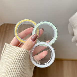 韩国ins风磁吸桌面手机气囊支架透明底盘底座DIY配饰简约少女装饰