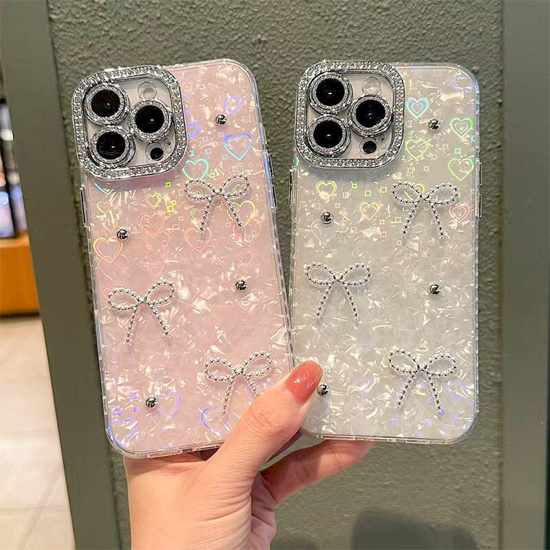 适用iPhone17promax水钻KT高级感手机壳苹果16pl