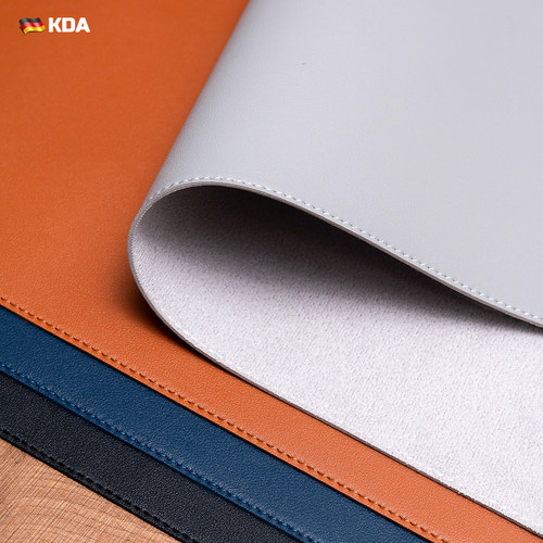 【皮质大号鼠标垫桌垫】双面两色