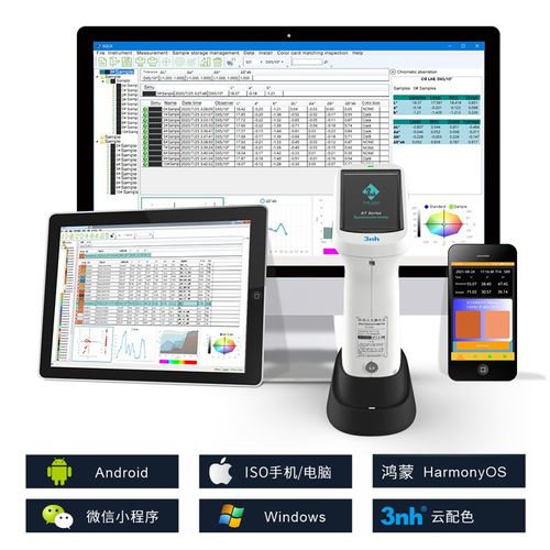 nh分光色差仪lu塑胶金属油漆涂料测色仪高精度分光光度计