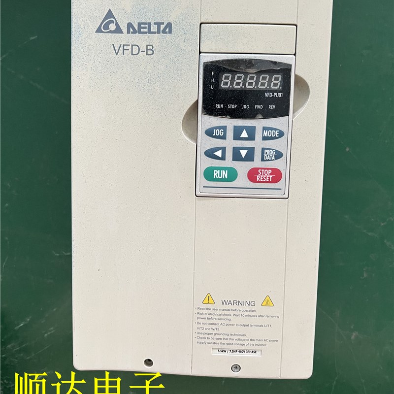 台达VFD-B变频器VFD055B43W 380V 5.5KW 质量包好 原装拆机实物图