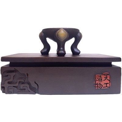 鼎盛底座树脂托盘水晶球石头奇石底座托架艺术创意通用仿实木