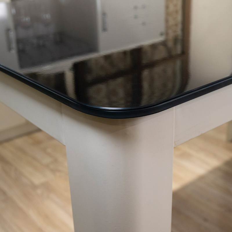 黑色磨砂桌布软质玻璃防水防油餐桌茶几台布塑料垫水晶板