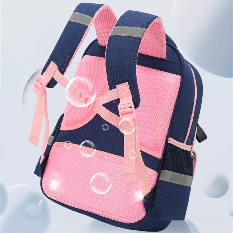 新款小学生女童三到六儿童男孩轻便护脊减负多层书包一二年级