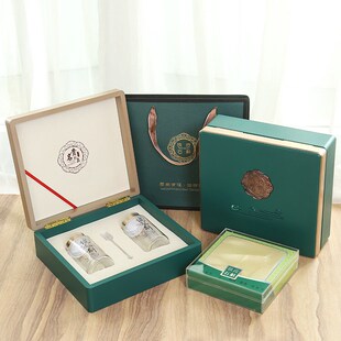 霍山铁皮石斛包装盒绿色切片礼盒高档石斛粉半斤一斤装空盒子