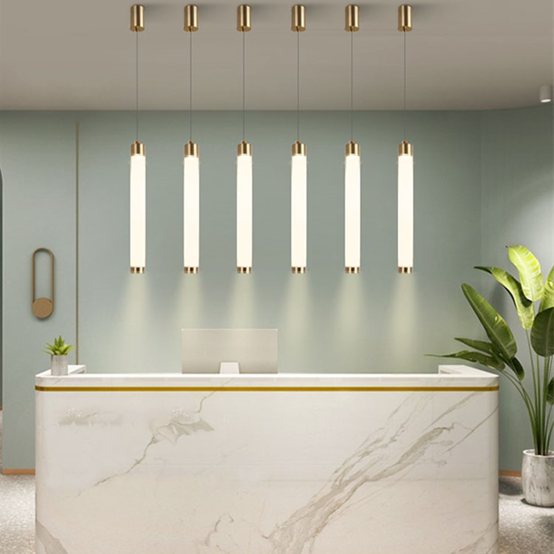 餐桌小吊灯射灯火锅店餐饮烧烤奶茶店圆柱形酒店卡座吧台吊灯具