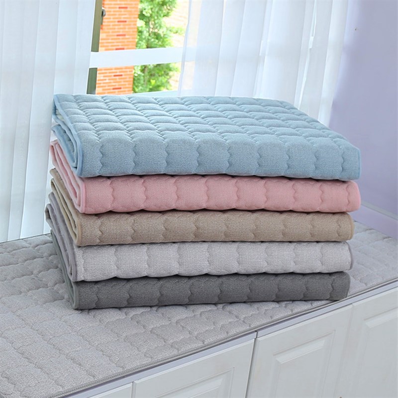 防滑飘窗垫窗台垫加厚亚麻阳台垫四季通用榻榻米垫子简约床垫定做