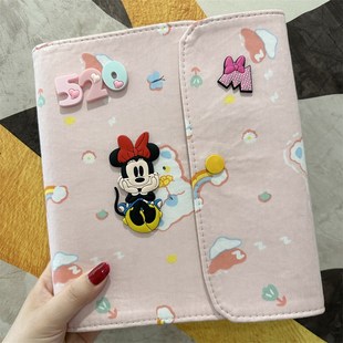 可爱孕妈产检收纳册新款 孕检a4a5报告单便携资料册折叠活页记录册