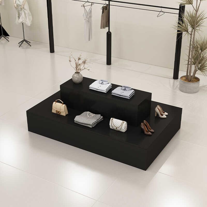 服装店中岛桌流水展示台现代简约鞋包中间摆放陈列商场女装店展柜