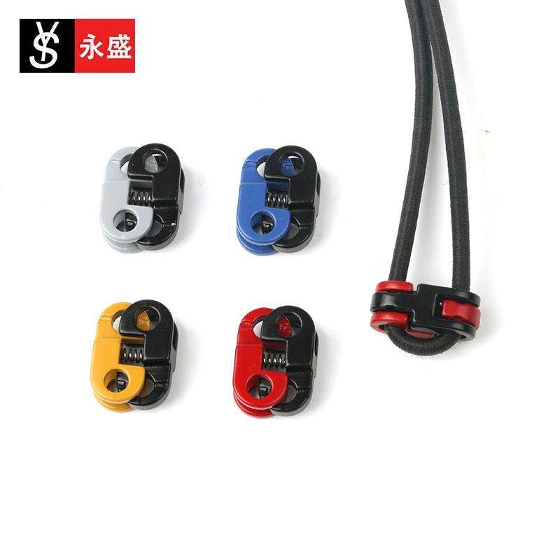 T242高档金属弹簧扣卫衣风衣抽绳卡扣配件裤腰绳头扣调节松紧扣