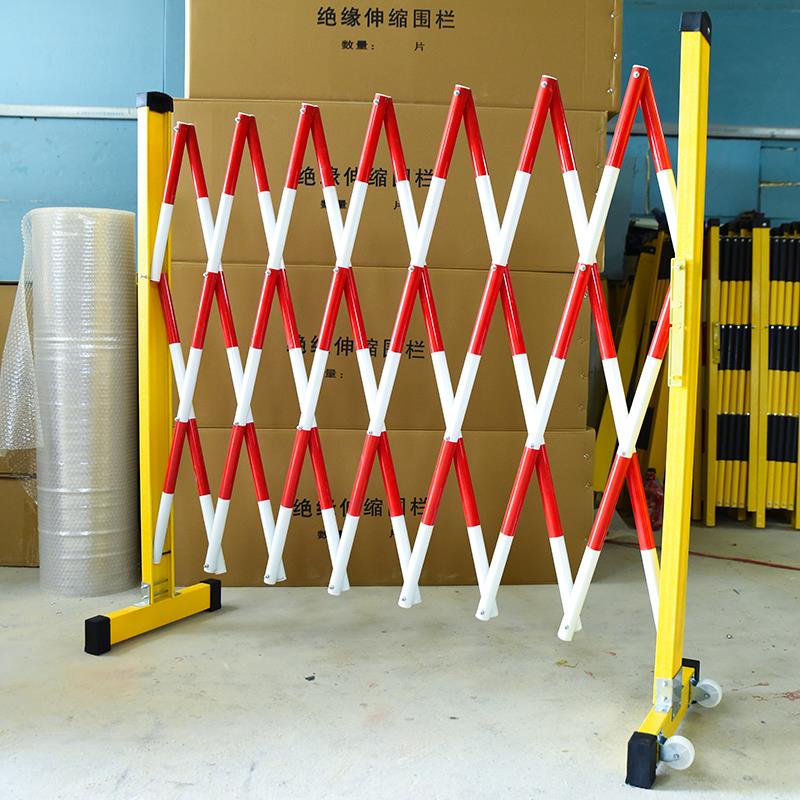 玻璃钢管式伸缩围栏电力施工绝缘硬质折叠可移动道路隔离防护栏杆