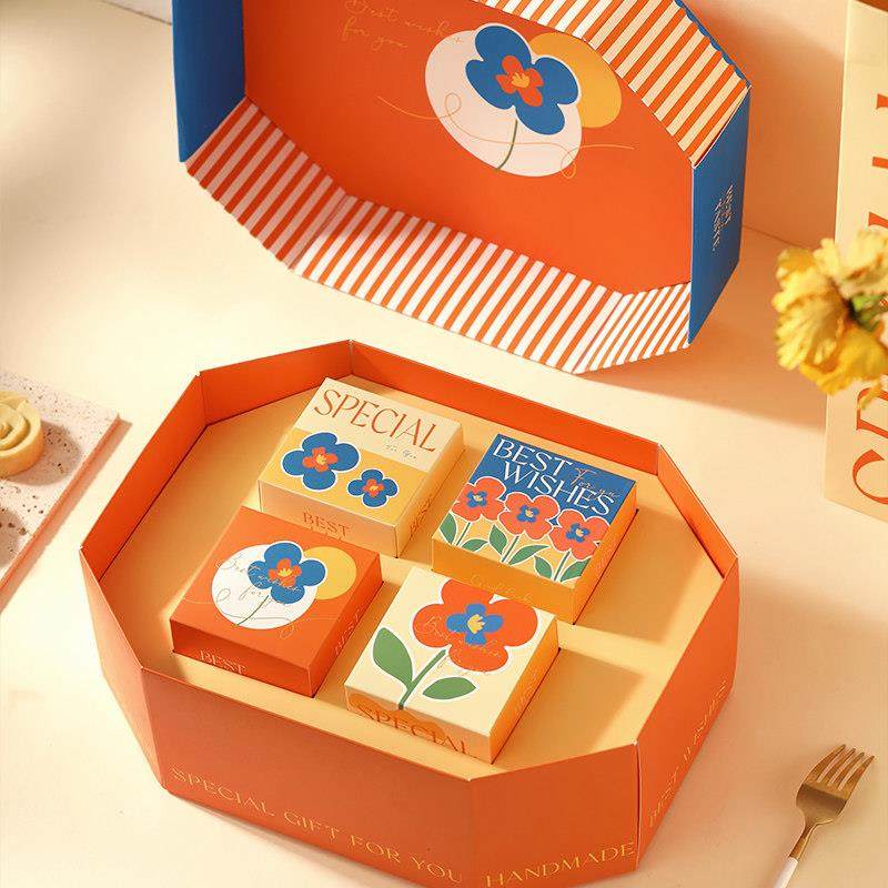 中秋月饼包装盒高档教师节礼盒送老师创意礼品冰皮蛋黄酥空盒