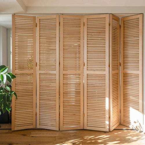 折叠百叶柜门卫生间窗户防走光百叶实木简约百叶门百叶窗百叶隔断